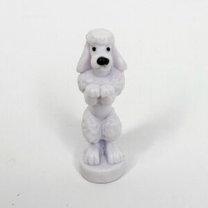 1999 Polly Pocket Pet Parade White Poodle Dog Figure Bluebird Toys Replacement